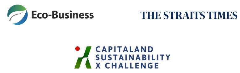 eco-business, the straits times, capitaland sustainability x challenge